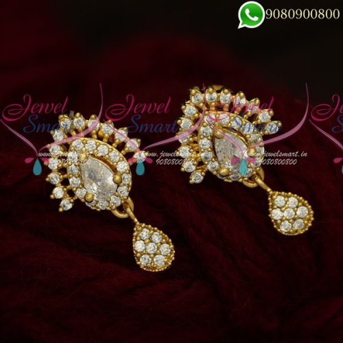 Stylish Earrings Design Gold Inspired Jewellery Online ER19849