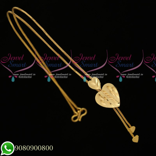 C19787 Gold Plated Simple Design Chain Look Daily Wear Imitation Jewellery Online