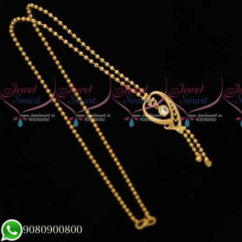 C19788 Gold Plated Simple Design Chain Look Daily Wear Imitation Jewellery Online