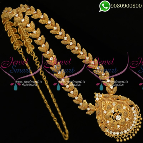 Long Necklace Haram Gold Plated Jewellery Design NL19875