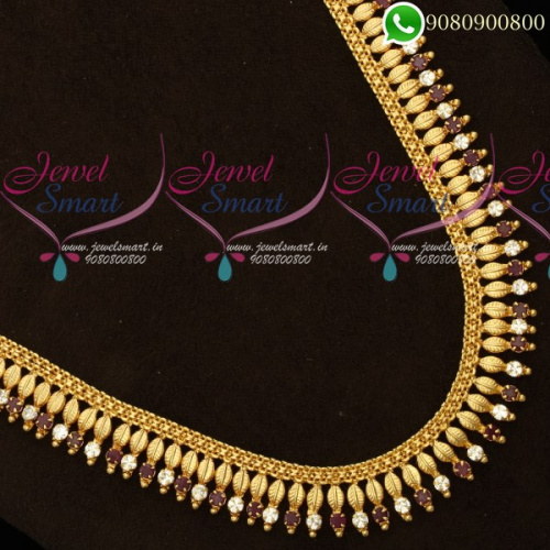Long Necklace Gold Plated Jewellery Designs NL19915