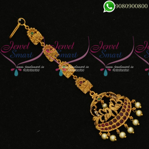 Maang Tikka Temple Jewellery Latest Catalogue T19890