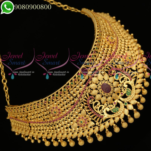 NL19792 Choker Necklace One Gram Gold Plated Designs Latest Fashion Jewellery Collections