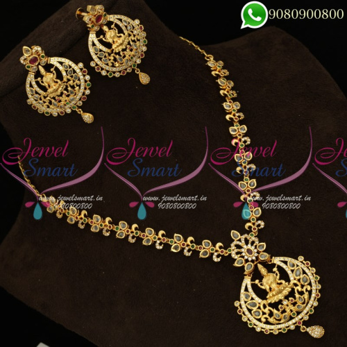 Temple Jewellery Polki Stones Gold Design Catalogue NL19920