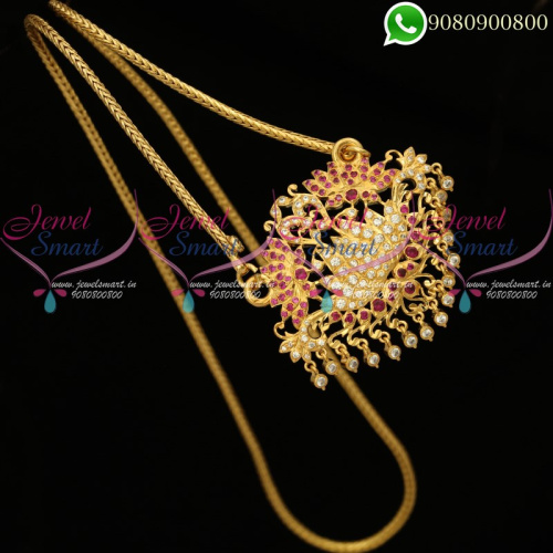 South Indian Jewellery Chain Pendant Gold Plated C20033