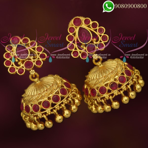 Ruby Jhumkas Online Traditional South Indian Jewelry Online J20068R