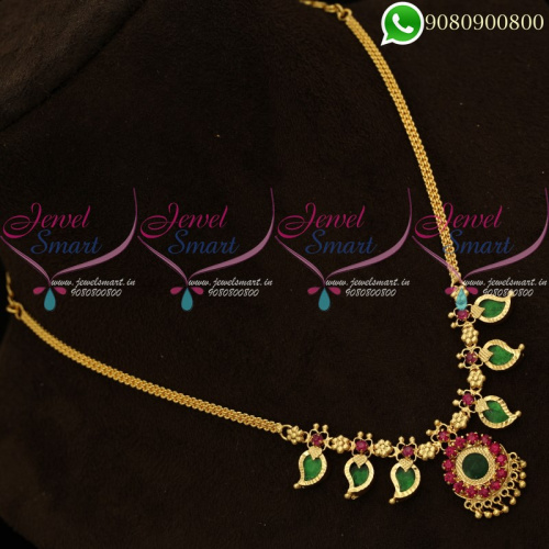 Mango Necklace South Indian Traditional Jewellery Designs Online NL19978