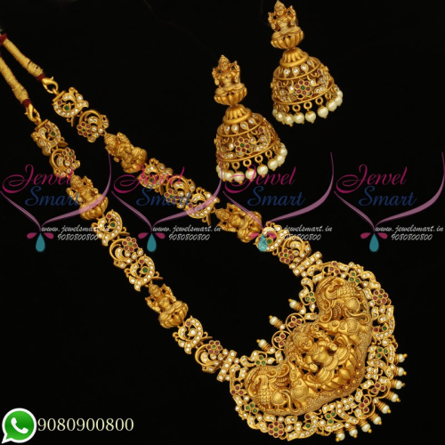 Temple Jewellery Gold Plated Nagas Traditional Design Necklace Set NL20109