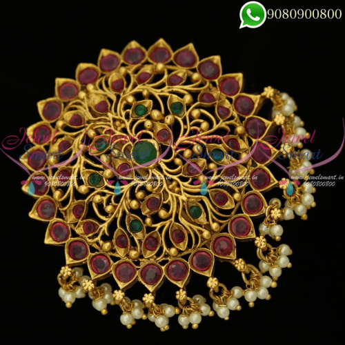 Antique Gold Plated Rakodi Bridal Wedding Jewellery Designs H20013