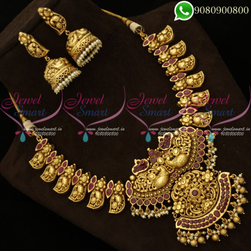 Nagas Jewellery Temple Handmade Traditional Necklace Set NL20072