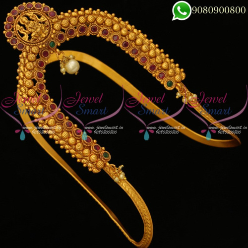 Vanki Gold Design Bajuband Temple Jewellery Bridal Designs V20004