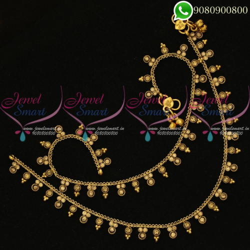 Anklets Payal Low Price Antique Fancy Design Artificial Jewellery A20159