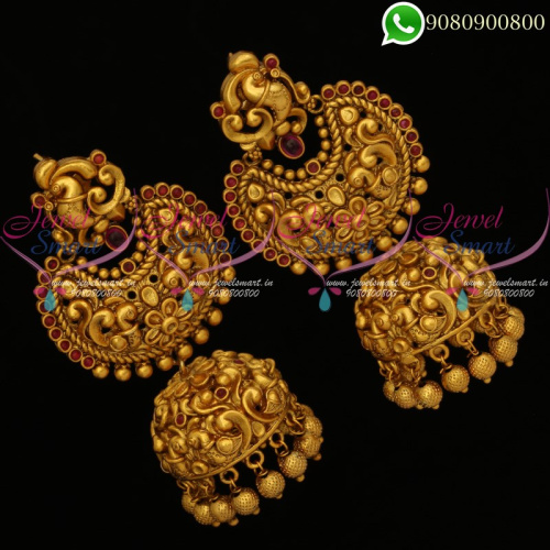 Nagas Jewellery Jhumka Earrings Big Size Handmade Bridal Online J20153