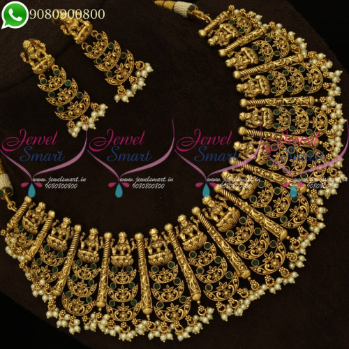 Temple Jewellery Grand Bridal Designs Latest Imitation Collections Online NL20225