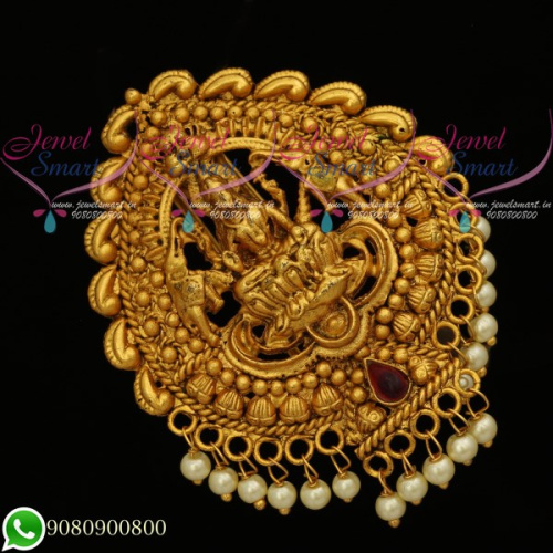 Temple Jewellery Pearl Jada Billa Hair Chotis  Accessory Online H20120
