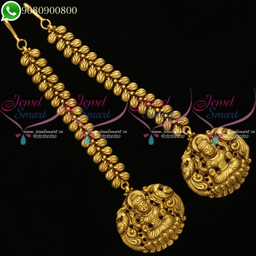 Temple Jewellery Mattal Kan Chain Nagas Traditional Antique Designs Online EC20203