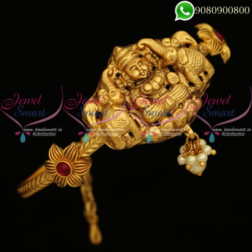 Temple Jewellery Vanki Nagas Bangle Type Bridal Designs Online V20152