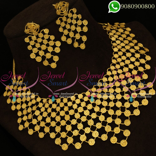 Forming Gold Jewellery Bridal Necklace One Gram Designs Online NL20329