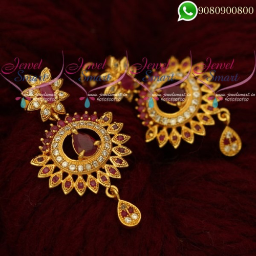 Gold Covering Earrings Artificial Jewellery Designs Latest Online ER20294