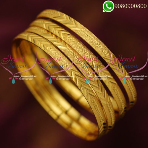 Bangles Gold Plated Daily Wear South Indian Designs Online B20368