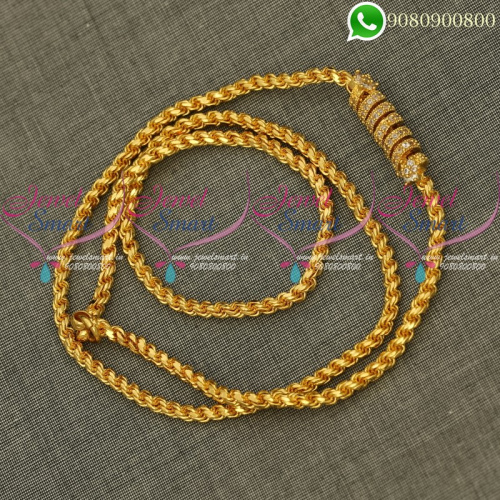 Kodi Mugappu Chains Spiral Model South Indian Jewellery Online C20278