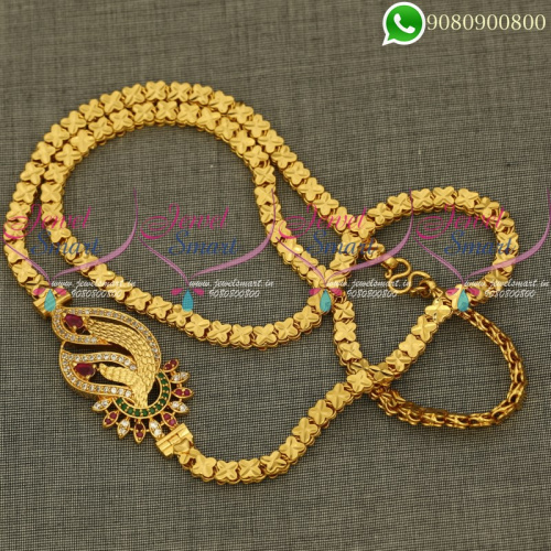 Mugappu Chains Fancy Model South Indian Jewellery Online C20282