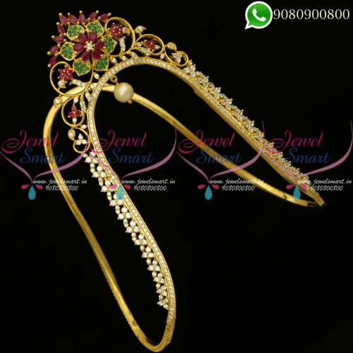 Vanki Designs Bridal Jewellery Gold Catalogue AD Stones Online V20246