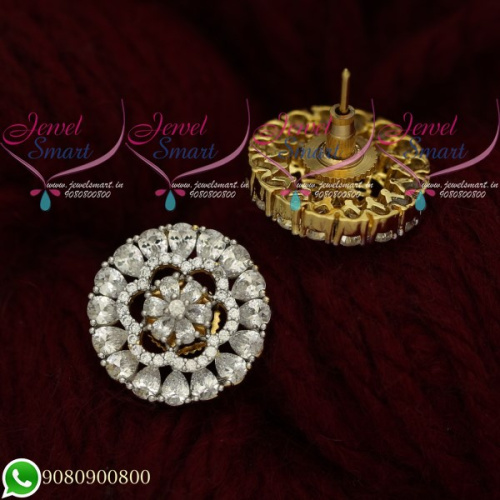 American Diamond Earrings High Quality Semi Precious Stones Online ER20527