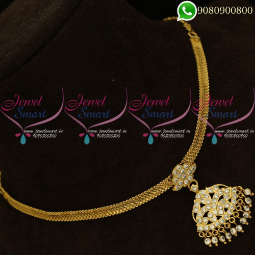 Attiga Necklace Gold Plated Jewellery Traditional Designs Online NL20413