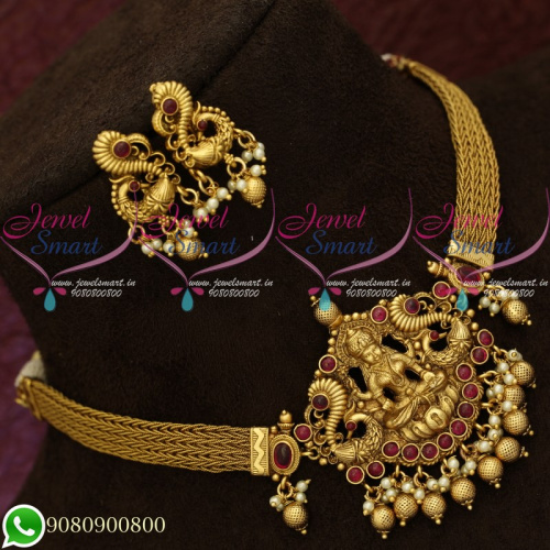 Choker Necklace Temple Jewellery South Indian Traditional Design Shop Online NL20597