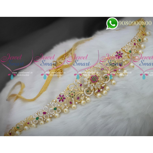 Hip Chains Waist Belt AD Stones Jewellery Bridal Small Size Online H18611