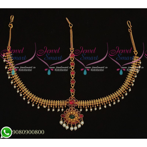 Maang Tikka Damini Mathapatty Traditional Bridal Kemp Jewellery Online T18652