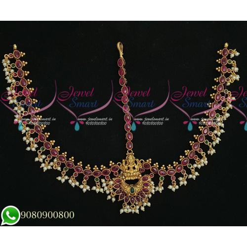 Temple Jewellery Damini Maangtikka Kemp Bridal Collections Online T18654