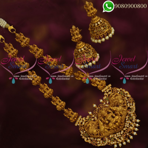 Temple Jewellery Nagas Necklace Lakshmi God Design Necklace Set NL20450