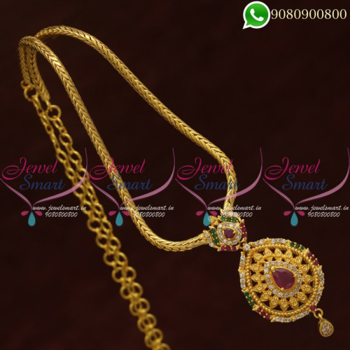 Gold Plated Chain Pendant Latest Imitation Covering Jewellery PS20748