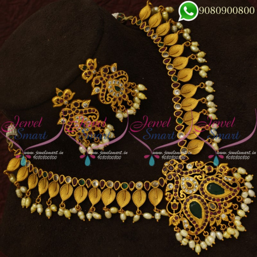Guttapusalu Pearl Imitation Jewellery Traditional Gold Designs Online NL20733