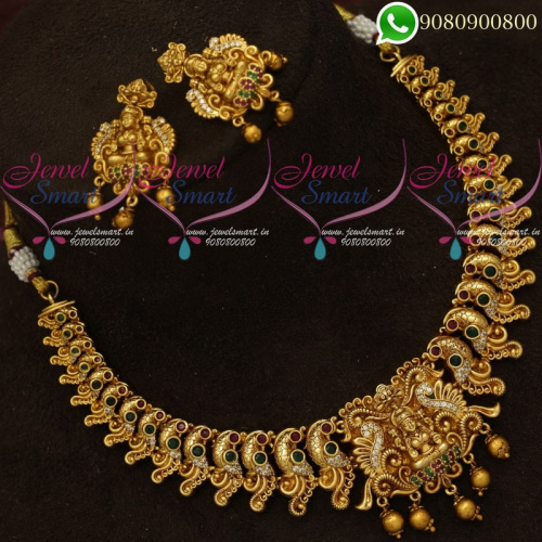 Temple Jewellery Gold Design Traditional South Indian Bridal Imitation NL20721