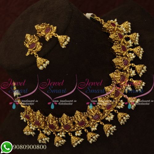 Temple Jewellery Set For Marriage Antique Bridal Designs Online NL20659