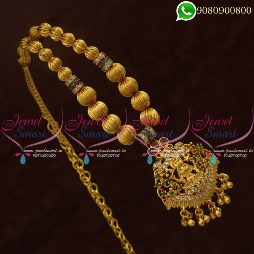 Temple Jewellery South Indian Designs Gold Covering New Imitation NL20741