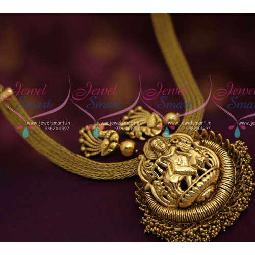 NL7153 Lord Krishna Antique Nagas Jewellery South Traditional Attigai Design Online