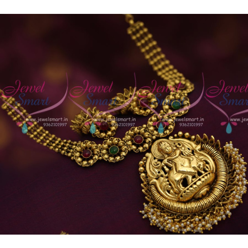 NL7154 Antique Nagas Lord Krishna Temple Jewellery Designs Necklace Buy Online
