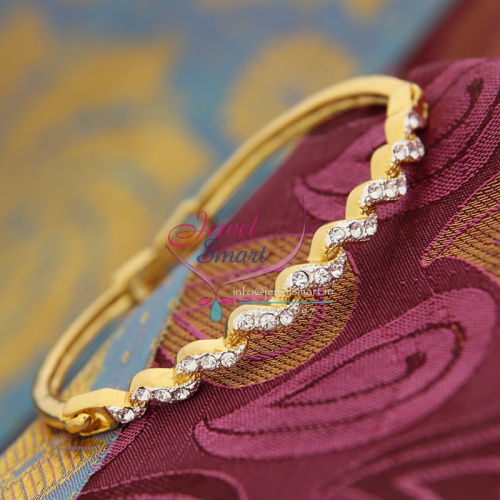 BA3380 22ct Gold Plated Bracelets Open Type Indian Fashion Jewelry Online