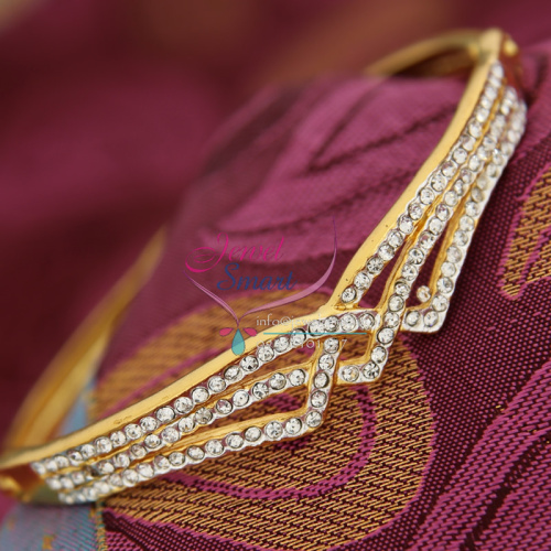 BA9335 22ct Gold Plated Bracelets Open Type Indian Fashion Jewelry Online