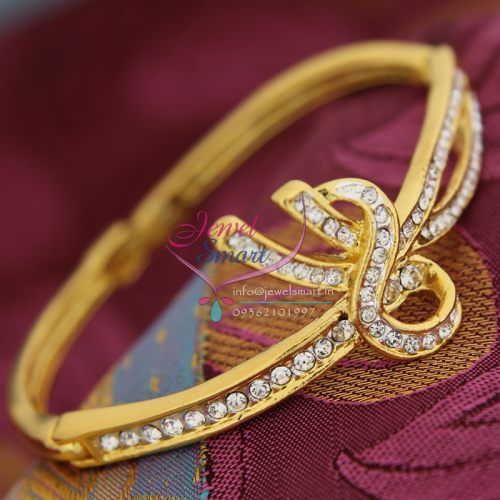 BA9353 22ct Gold Plated Bracelets Open Type Indian Fashion Jewelry Online