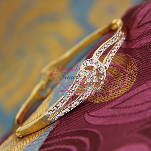 BA9425 22ct Gold Plated Bracelets Open Type Indian Fashion Jewelry Online