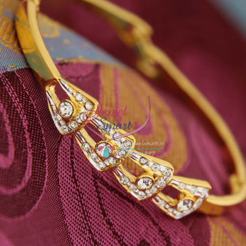 BL9668 22ct Gold Plated Bracelets Open Type Indian Fashion Jewelry Online