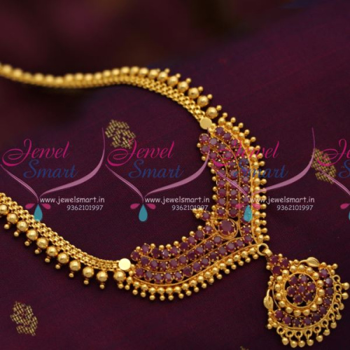 NL6917 Ruby Fancy Artificial Beads Haram Gold Imitation Jewellery Buy Online