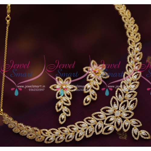 NL6921 Diamond Look Finish CZ Floral Design Imitation Jewellery Buy Online