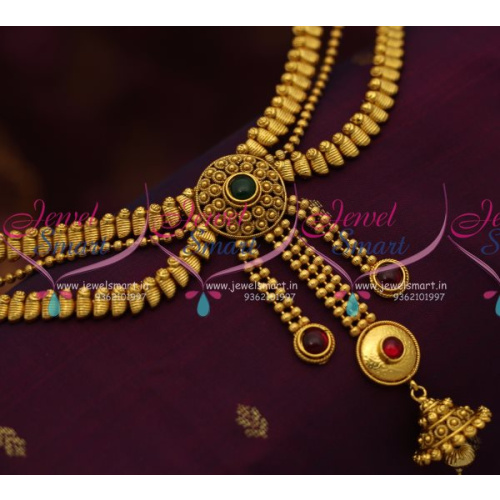 H7015 Fancy Multi Layered Design Hip Chain Oddiayanam Traditional Jewellery Online