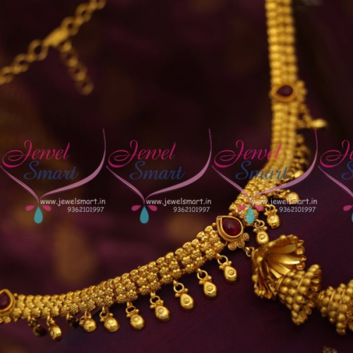 H7016 Fancy 3 Step Jhumka Design Hip Chains Wedding Fashion Jewellery Online